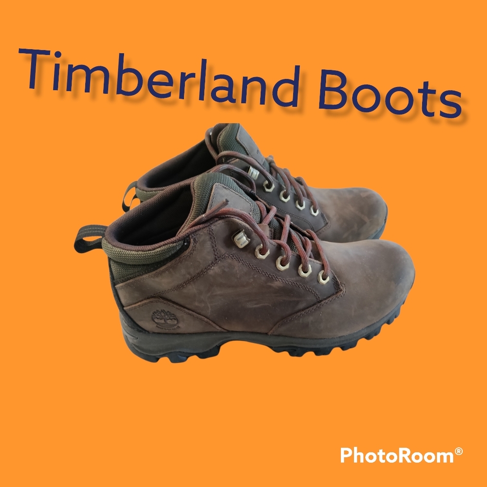 Timberland Brown Outdoor Boots Mid-Top Ankle Design